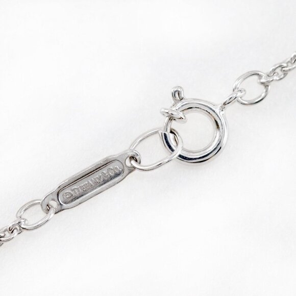 TIFFANY&Co. Atlas open bar Necklace K18 white gold/diamond 6.6g Women - Picture 5 of 8